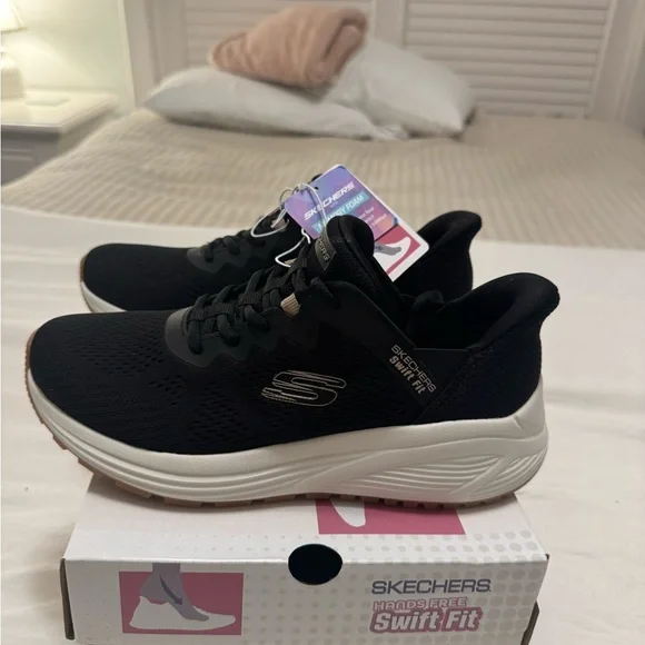 Skechers Women's Black Sneakers - Picture 3 of 5